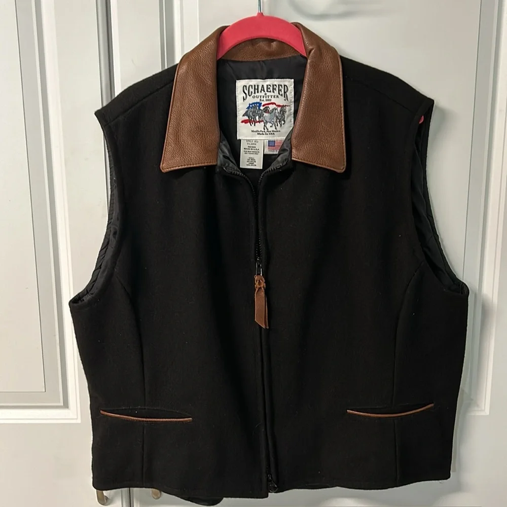 COPY - SCHAEFER 4 ladies wool vest’s ,Black,Red& Grey. 3 for $225./$75ea - Picture 2 of 16
